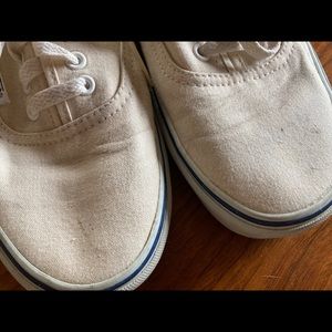 Vans Authentic sneakers, off-white, almost new, men’s 9 1/2.